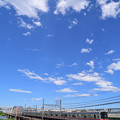 Photos: 荒川橋梁を渡る京成電車