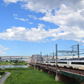 Photos: 荒川橋梁を渡る京成スカイライナー