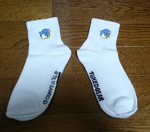 タキシードサム レディース ワンポイント 刺繍 ソックス