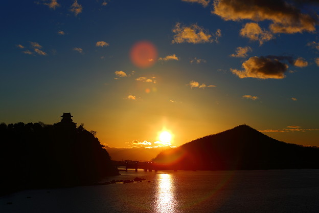Photos: 犬山城夕景・・・