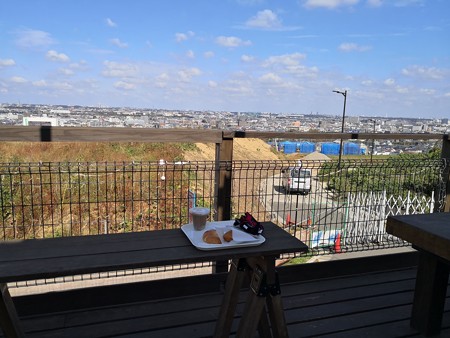 展望テラスと開発途中
