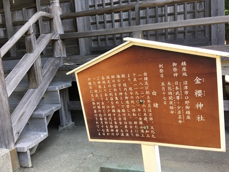 金櫻(かなざくら)神社というところです