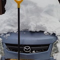 Photos: #マツダの創立記念日にマツダ車を貼る 一昨年の雪害の際。埋まってま...