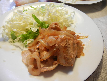トマトケチャップしょうが焼き