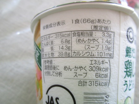 鰹だしの旨み 鶏しお柚子うどん 材料