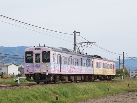 105系普通 万葉まほろば色 桜井線天理~櫟本