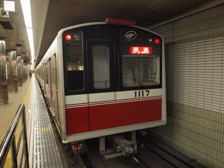 大阪市営地下鉄10系回送 御堂筋線なかもず駅