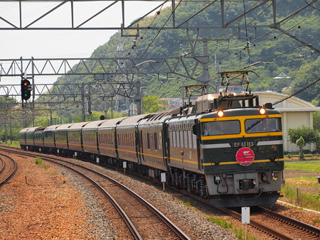 EF81 トワイライトエクスプレス 東海道本線島本駅