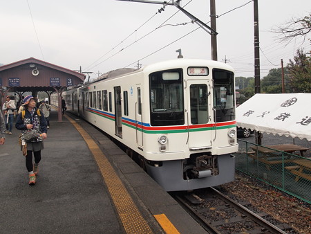 西武4000系回送 秩父鉄道長瀞駅