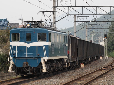 秩父鉄道デキ100形 秩父鉄道和同黒谷駅