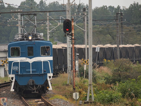 秩父鉄道デキ100形貨物 秩父鉄道和同黒谷駅02