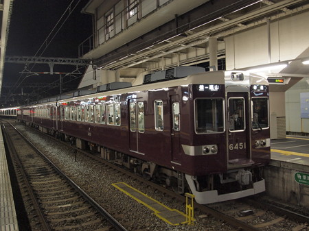 阪急6300系普通 阪急嵐山線桂駅02