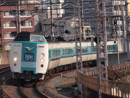 381系特急くろしお 大阪環状線芦原橋駅