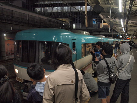 283系特急くろしお 東海道本線新大阪駅03
