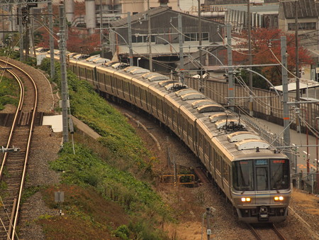 223系新快速 東海道本線塚本~尼崎02