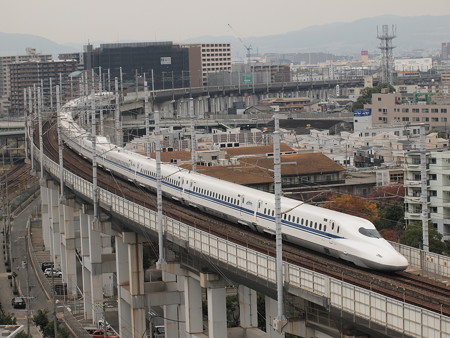 N700系のぞみ 山陽新幹線新神戸~新大阪01