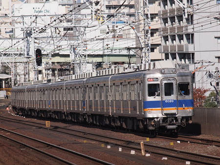南海6000系快速急行 南海高野線新今宮駅
