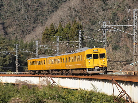 115系普通 伯備線方谷~備中川面03