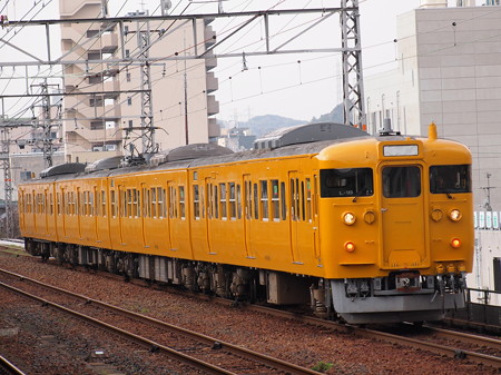 115系回送 山陽本線下関駅
