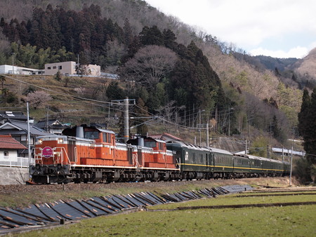 DD51 トワイライトエクスプレス 伯備線足立~備中神代01