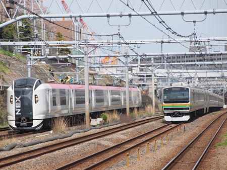 E259系特急成田エクスプレス横須賀線武蔵小杉~横浜03