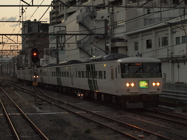 185系特急はまかいじ 横浜線橋本駅 写真共有サイト フォト蔵