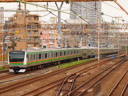 E233系普通 湘南新宿ライン武蔵小杉~横浜