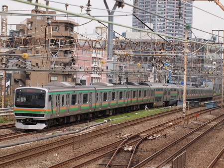 E231系普通 湘南新宿ライン武蔵小杉~横浜