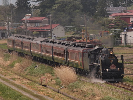 C57 SLばんえつ物語 磐越西線塩川~笈川02