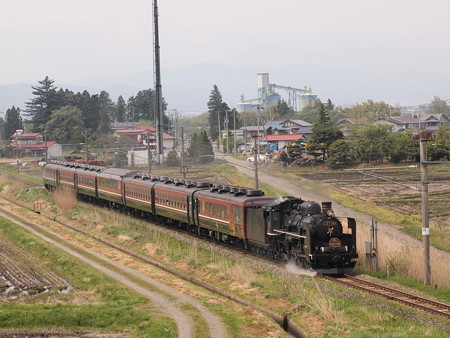 C57 SLばんえつ物語 磐越西線塩川~笈川04