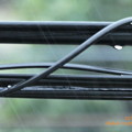 Photos: typhoon12 RainDrop black cable back summer～真夏の台風暴風雨、酷暑クールダウン若干。そして1週また今日13号coming関東(ズーム・絞り優先・撮って出し)