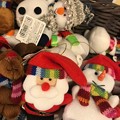 Photos: So cute Little Santa, Snowman and moremore :) ～ブルーインパルス旅後の店で発見！マフラーも帽子もして可愛い！サンタもスノーマンも仲良しぬいぐるみXmas!