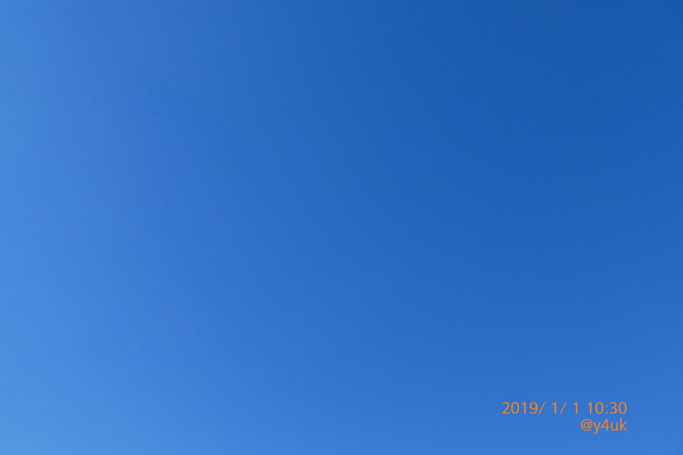 Photos: 10:30_2019Start!平成最後の元日、穏やか青空BlueSky!1～6の中からお選びください。本年こそ良い年で希望の光と愛に包まれ笑顔平和に過酷人も体調も少なく自分らしく飛べる様。宜しくです