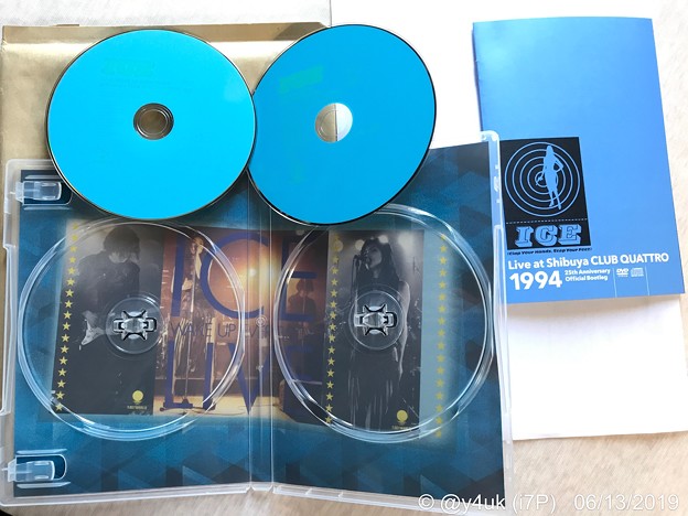 &quot;ICE&quot;Live at Shibuya CLUB QUATTRO 1994～25th Anniversary Official Bootleg～中ジャケもCool Blueカッコいい♪DVD+CD