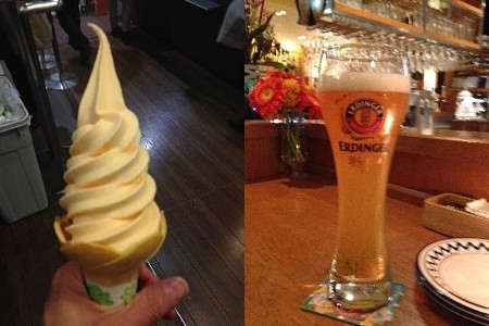 ソフトとビール