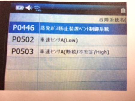 エラーコード