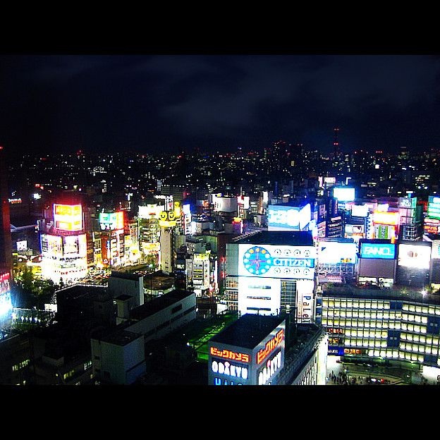 新宿駅 歌舞伎町の夜景 写真共有サイト フォト蔵