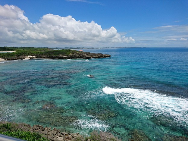 宮古島にて。海が綺麗!
