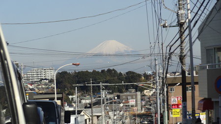 ミラー越しの富士