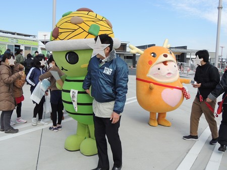 かめみちゃんとかりんちゃん。