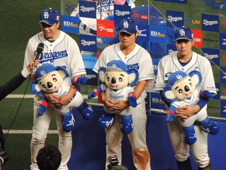完封の大野投手。