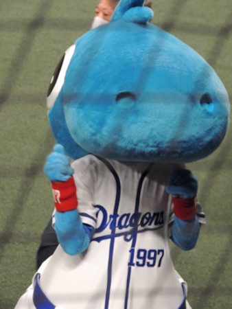 気合いのポーズ。