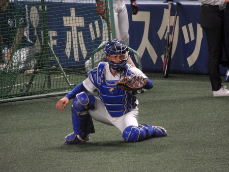 加藤匠馬捕手。
