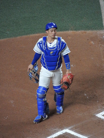 加藤匠馬捕手。