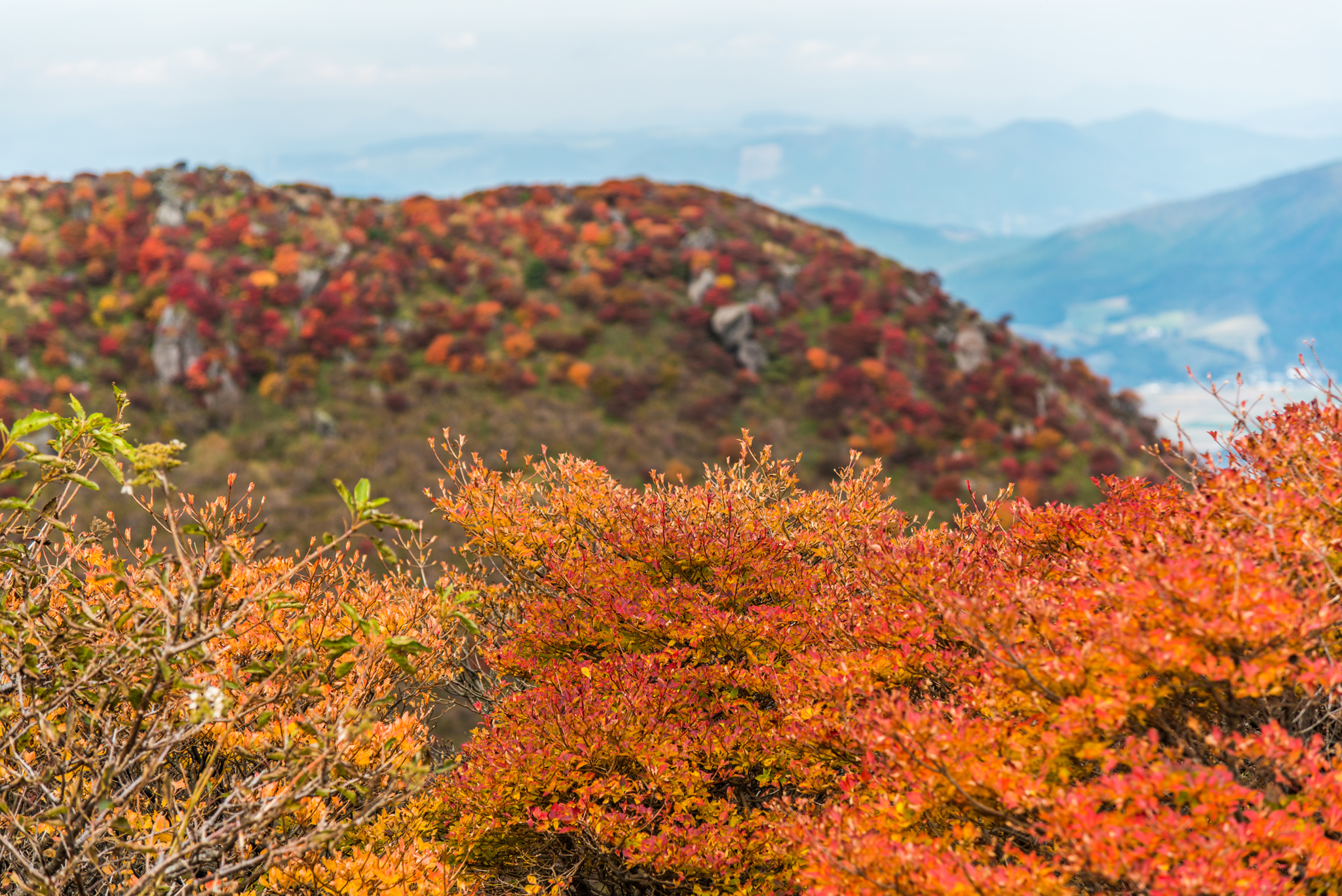 南峰の下から北峰