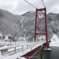 2019年1月27日、深瀬大橋風景（白山市深瀬）