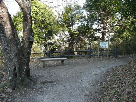 本城山公園展望台へ続く道