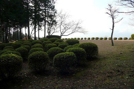 岱崎出丸の手前