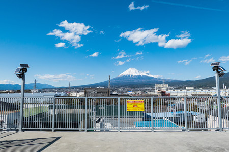 吉原駅の津波避難タワーから眺める景色