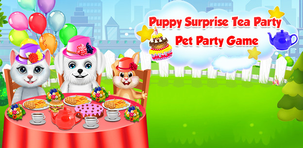 Puppy Surprise Tea Party - Pet Party Game